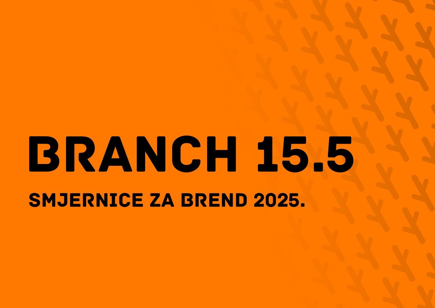 Cover of the Branch 15.5 brand guidelines, 2025